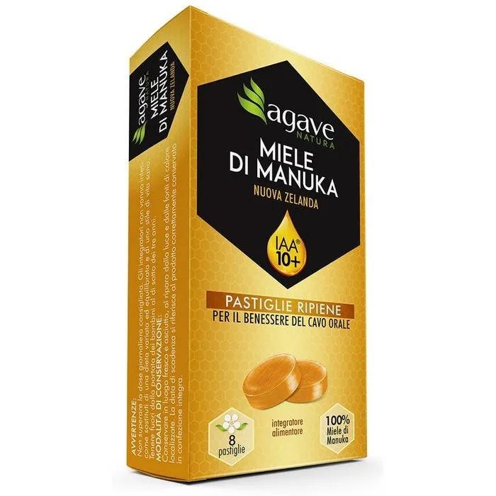 Agave Natura Manuka IAA 10 + Integratore per il Benessere del Cavo Orale 8 Pastiglie