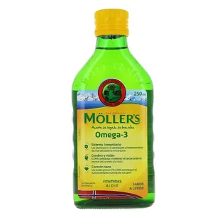 Moller's Aceite de Hígado de Bacalao Sabor Limón 250 ml