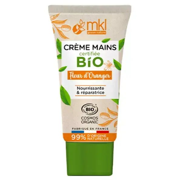 MKL Green Nature Crème Mains Fleur d'Oranger Bio 50ml