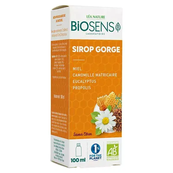 Biosens Sirop Gorge Bio 100ml