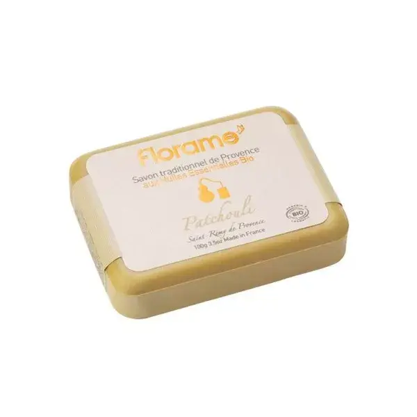Florame Traditional Soap of Provence with Organic Essential Oils Patchouli 100g