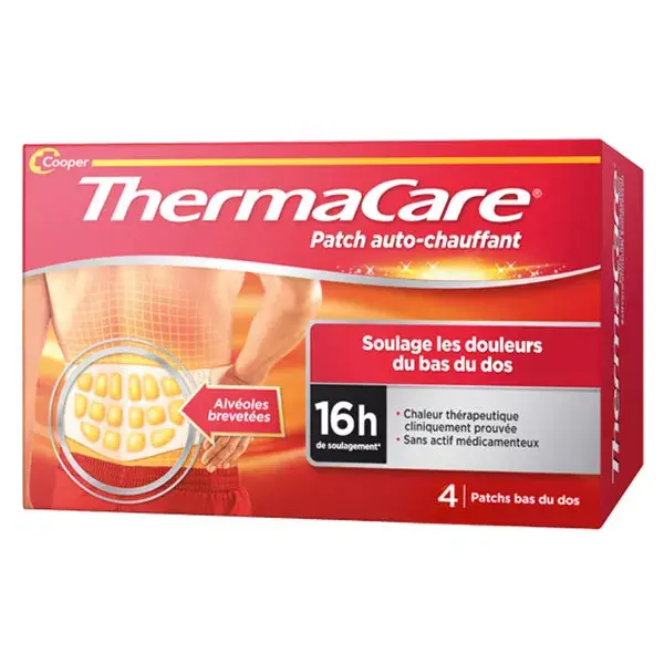 Thermacare Self-Heating Back Patch 4 units