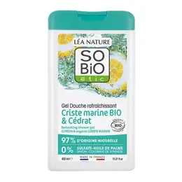 Léa Nature SO BiO étic Gel Douche Rafraichissant Cédrat et Criste Marine Bio 450ml