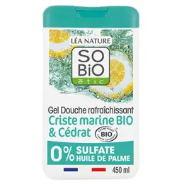 Léa Nature SO BiO étic Gel Douche Rafraichissant Cédrat et Criste Marine Bio 450ml