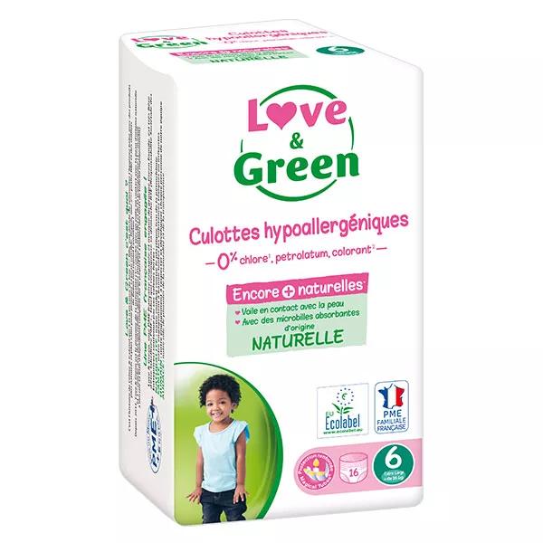 Love & Green Braguita Hipoalergénica T6 +16kg 16 braguitas