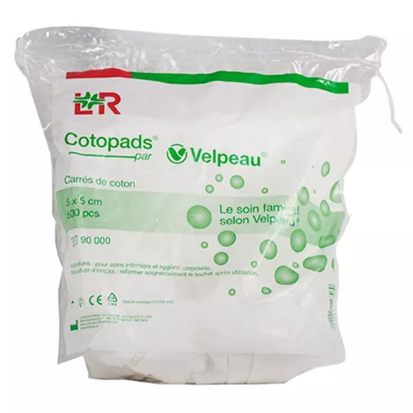 L&R Cotopads Quadrati di Cotone Non Sterili 5 x 5cm 500 pezzi