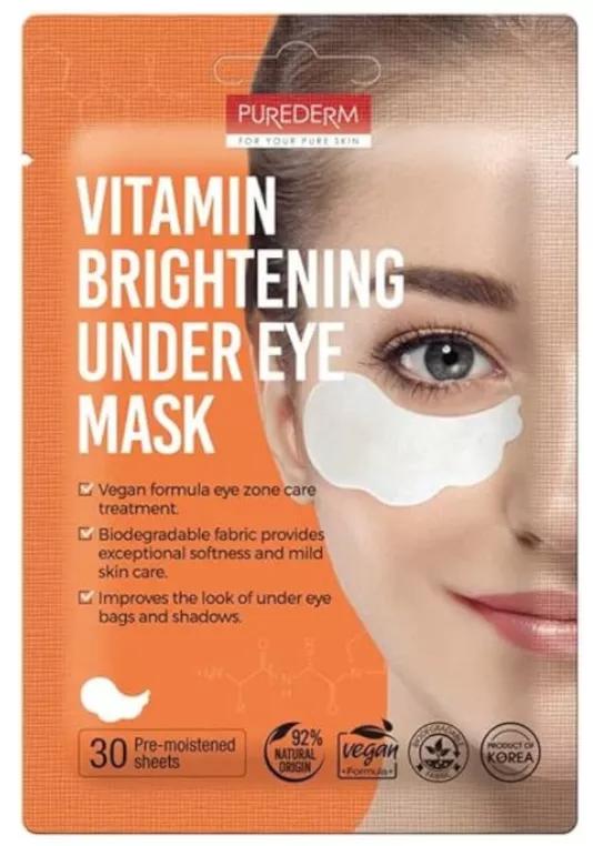 Purederm Vitamin Brightening Under Eye Mask 30 unidades