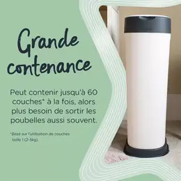 Tommee Tippee Poubelle à Couches Twist & Click XL Blanc