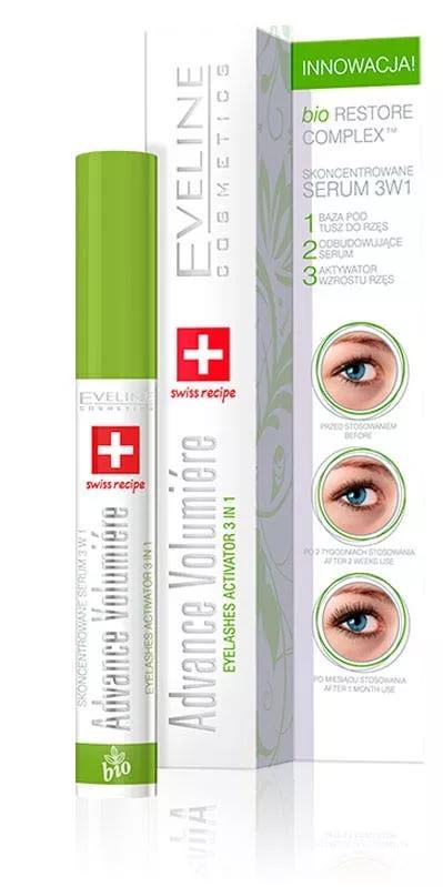 Eveline Cosmetics Activateur de Volume 3 en 1 pour Cils 10 ml