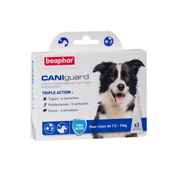 Beaphar Caniguard Line-abbiamo modo di cane 7.5 a 15 kg 3 pipette