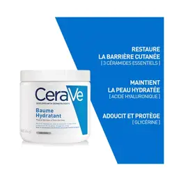 CeraVe Soins Baume Hydratant Visage et Corps Peaux Sèches à Très Sèches 454g