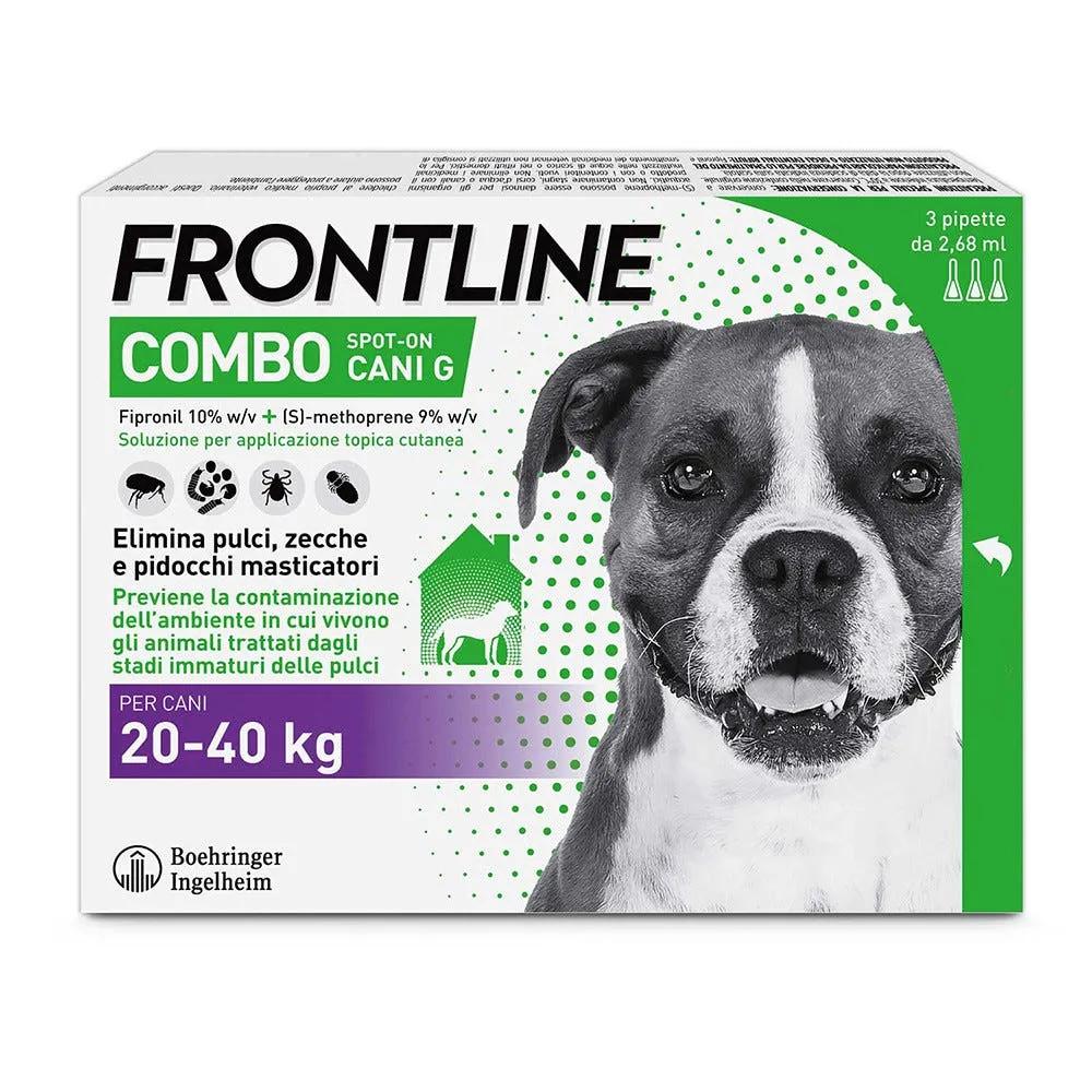 Frontline Combo Soluzione Spot-On Cani Taglia Grande 20-40 kg 3 Pipette Monodose