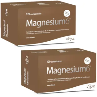 Vitae Magnesium6, 6 Magnesium Salts, B6 and Taurine 2x120 Tablets