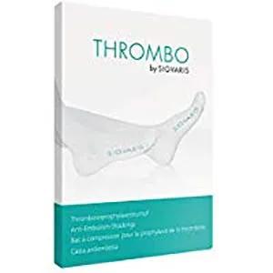 Sigvaris Thrombo AG Calza Coscia Antiembolia Amibidestra Punta Aperta Colore Bianco Taglia M Lungo