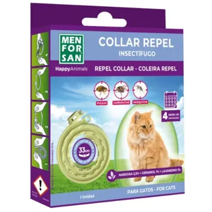 Coleira Anti-Insetos Menforsan para Gatos