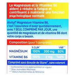 Alvityl Magnésium Vitamine B6 Libération prolongée dès 12 ans 2x45 comprimés