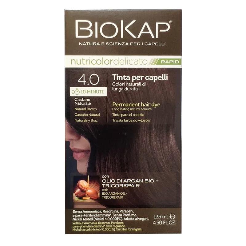 Biokap Nutricolor Delicato Rapid 4.00 Castano Naturale 135 Ml