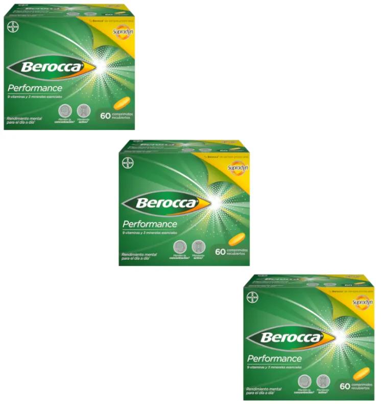 Berocca Performance Vitaminen en Performance 3x60 tabletten