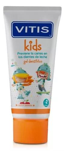 Vitis Kids Creme dental em gel  sabor cereja 50 ml