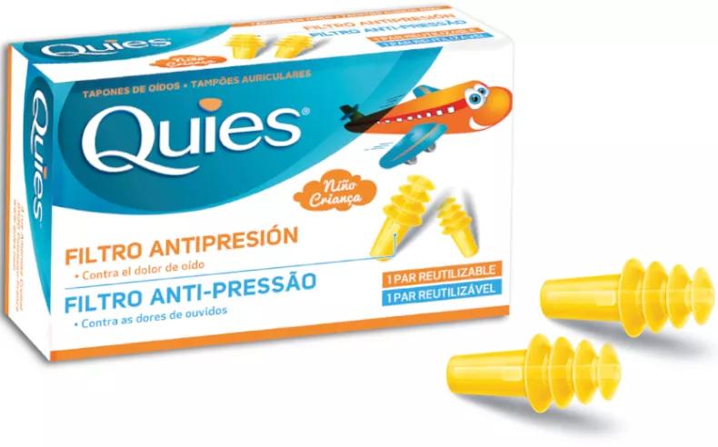 Quies Ear Planes Earplugs Anti-pressure Filter Child