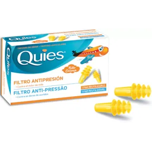 Quies Tapones Oídos Antipresión Aviones para Niños 1 Par
