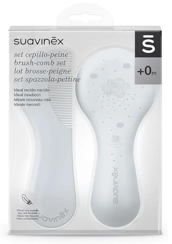 Suavinex Borstel en Kam kleur blauw
