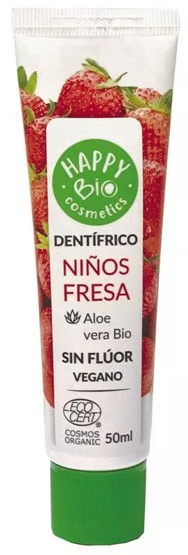 Happy Bio Kinderzahnpasta ohne Fluorid Erdbeere 50 ml