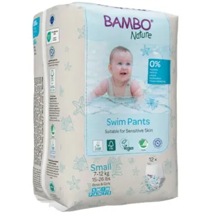 Bambo Nature Bath Diapers TS (7-12 Kg) 12 units