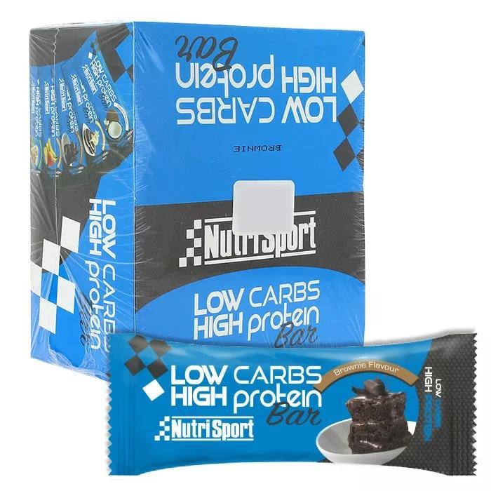 NutriSport Barritas Low Carbs High Protein Brownie 16 uds