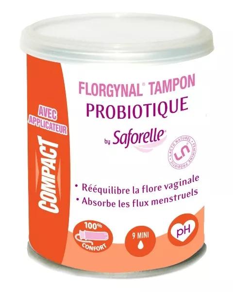 SAFORELLE - Florgynal probitico tampn con aplicador Mini 9