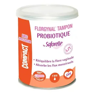 SAFORELLE - Florgynal probiotico tampone con applicatore Mini 9