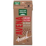 NaturGreen Bebida Vegetal Avena y Cacao Calcio Bio 200 ml
