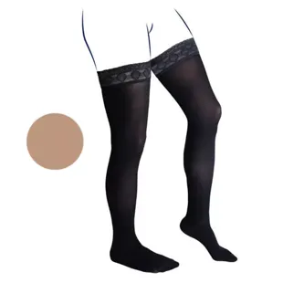 Calze autosostenenti Venoflex Kokoon Absolu Classe 3 Taglia Normale 4 Beige Naturale