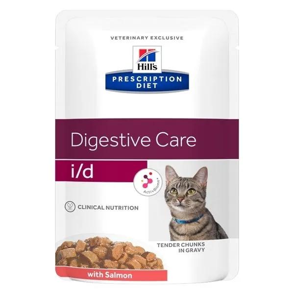 Hill's Prescription Diet I/D Digestive Care Bocconcini Salmone Gatti Bustina 85G