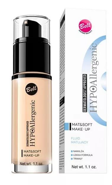Bell Base Maquillaje Matificante Mat&Soft HYPO 01 Light Beige 30 ml