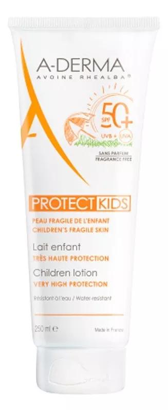 A-derma Protect Leite Crianças SPF50+ 250ml