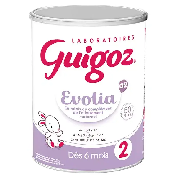 Guigoz Evolia A2 Lait 2ème Age 800g