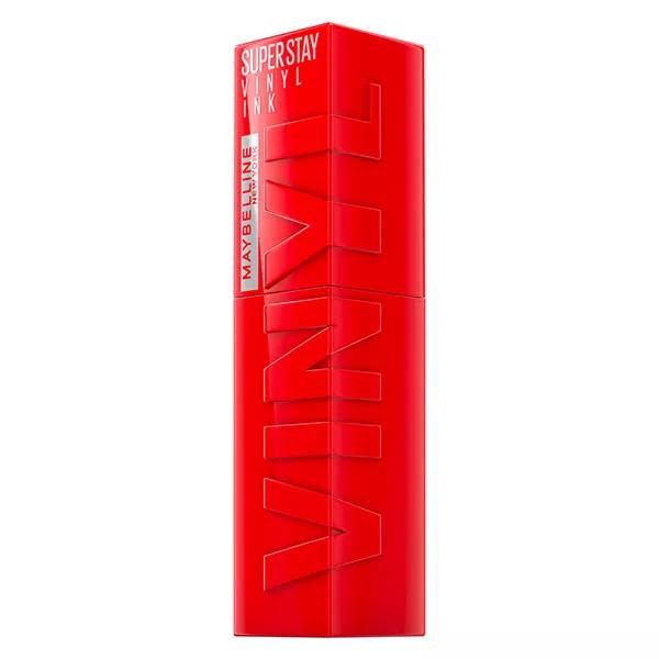Maybelline New York Superstay Vinyl Ink - Tinta de labios con efecto vinilo n.° 25 Red Hot, 4,2 ml