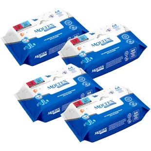 Moltex Premium Comfort Wipes 4x64 unidades