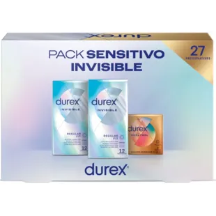Durex Sensitive Pack Preservativos Invisíveis 27 Unidades