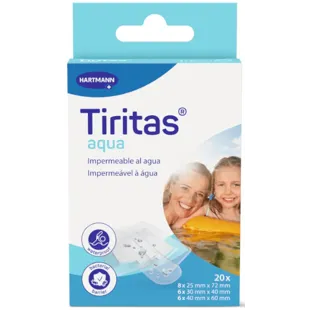Sortimento de Band-Aids Aqua 3 Tamanhos 20 unidades