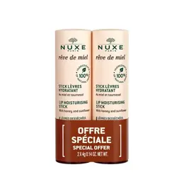 Nuxe Rêve de Miel Stick Lèvres Hydratant Lot de 2 x 4g