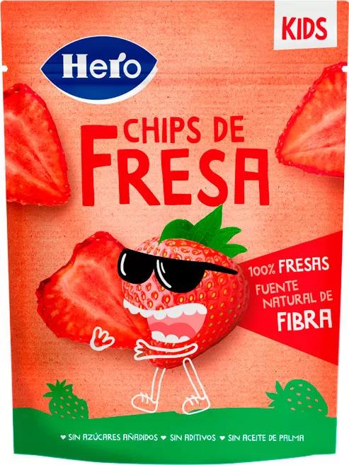 Hero Kids Snack de Chips de morango 12 gr