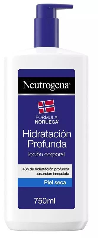 Neutrógena Loção Corporal Hidratação Profunda Pele Seca 750ml AZUL