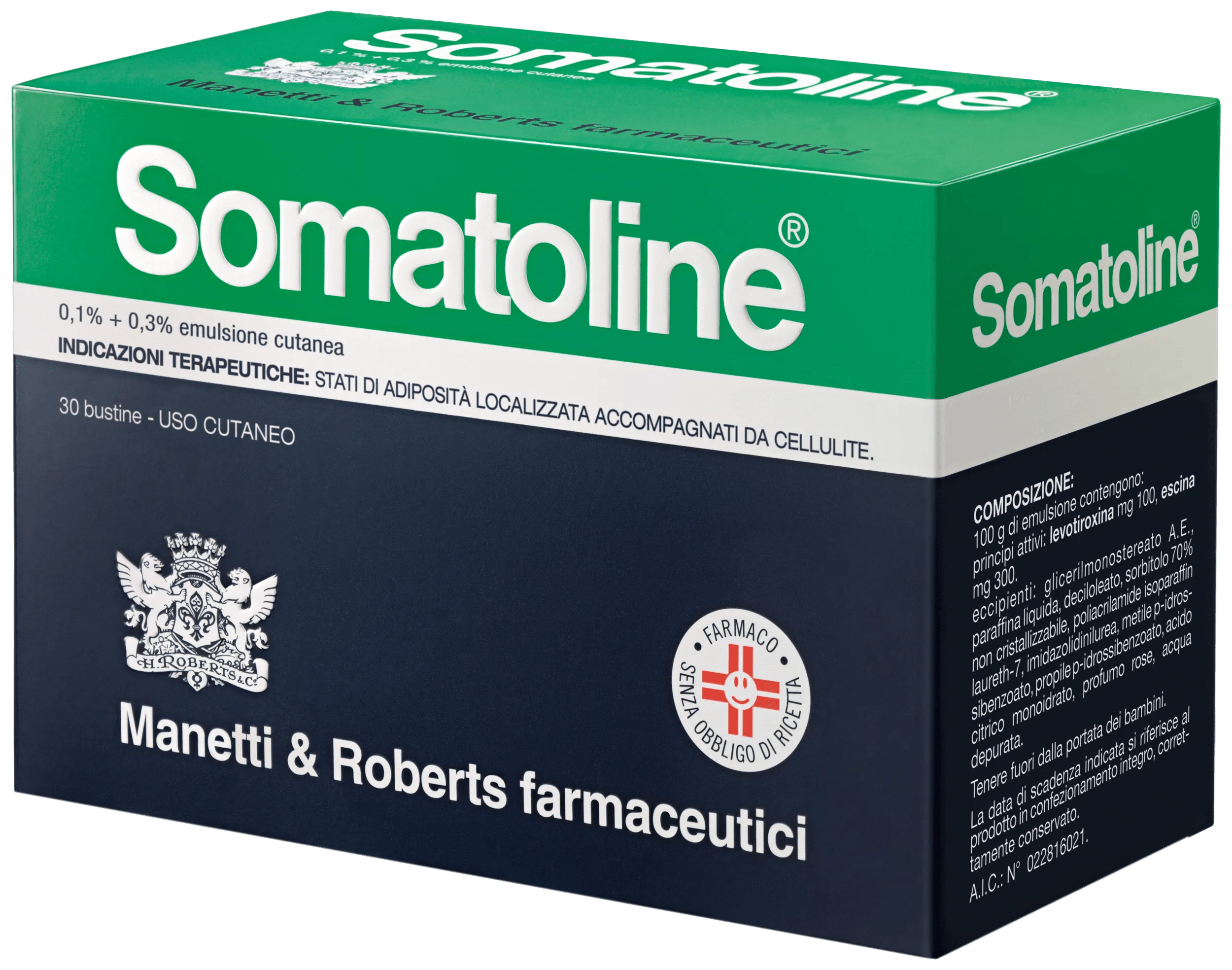 Somatoline Emulsione Cutanea 0,1% + 0,3% Anti Cellulite 30 Bustine