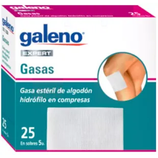 Galeno Expert Gaze Estéril de Algodão 25 unidades