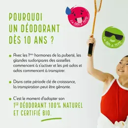 Poupina Soins Enfant Déodorant 48h Tête à Toto Bio 50ml