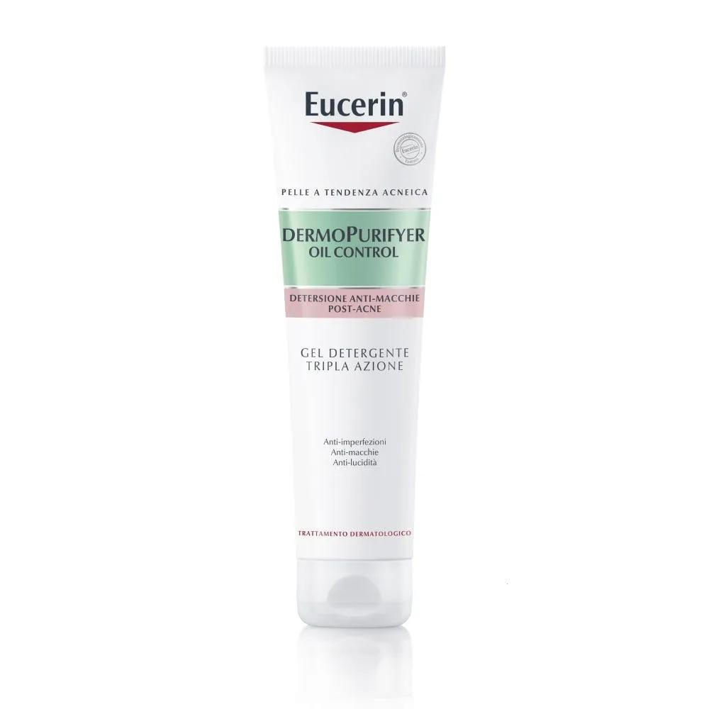 Eucerin Dermopurifyer Oil Control Gel Detergente Viso Tripla Azione 150 ml