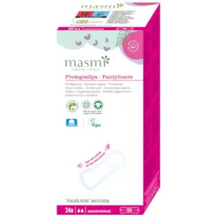 Protetores Diários Anatómicos Masmi Algodão Orgânico Normal 24 unidades
