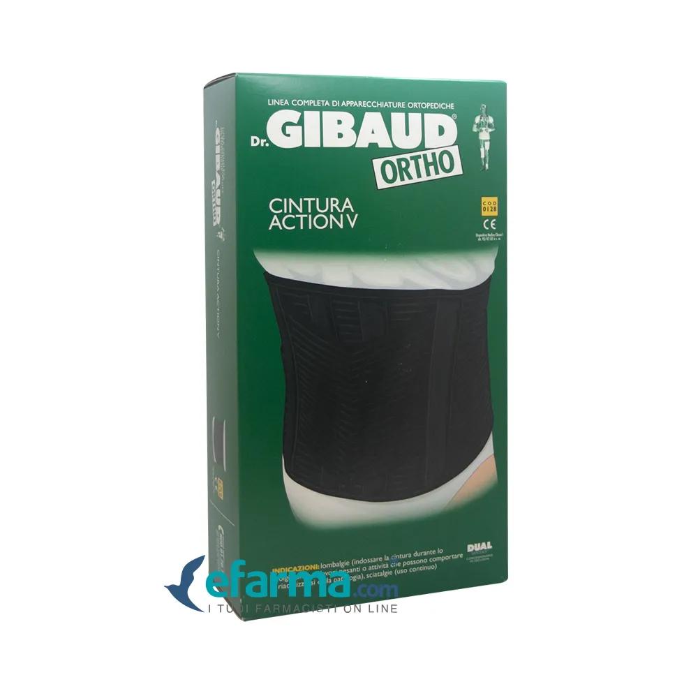 Dr. Gibaud Ortho Cintura Elastica Nera Action V Lombalgie Sciatalgie Taglia 2